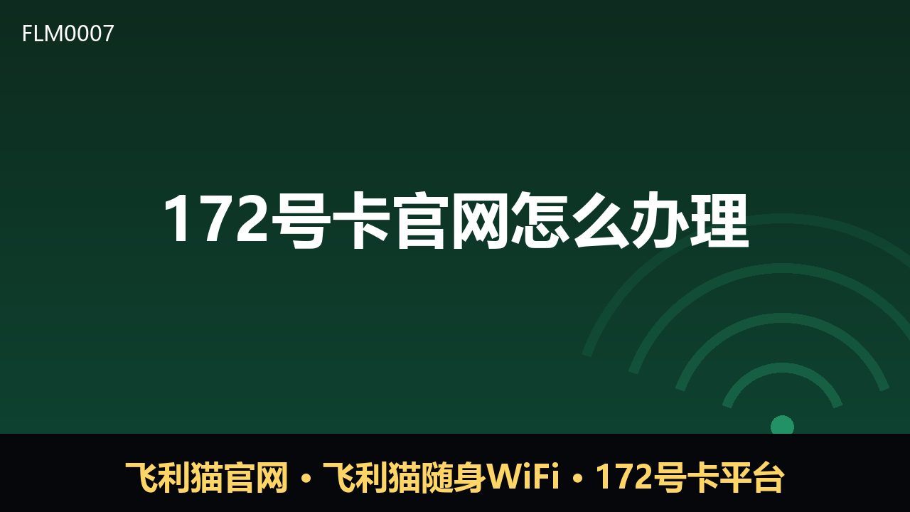 172号卡官网办理指南：新手必看的正规流程