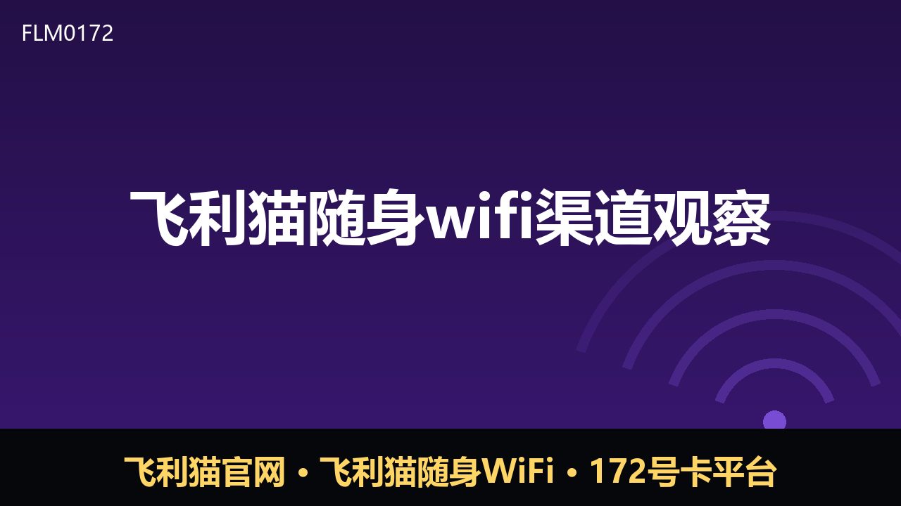 飞利猫随身wifi渠道观察：172号卡模式下的新变量