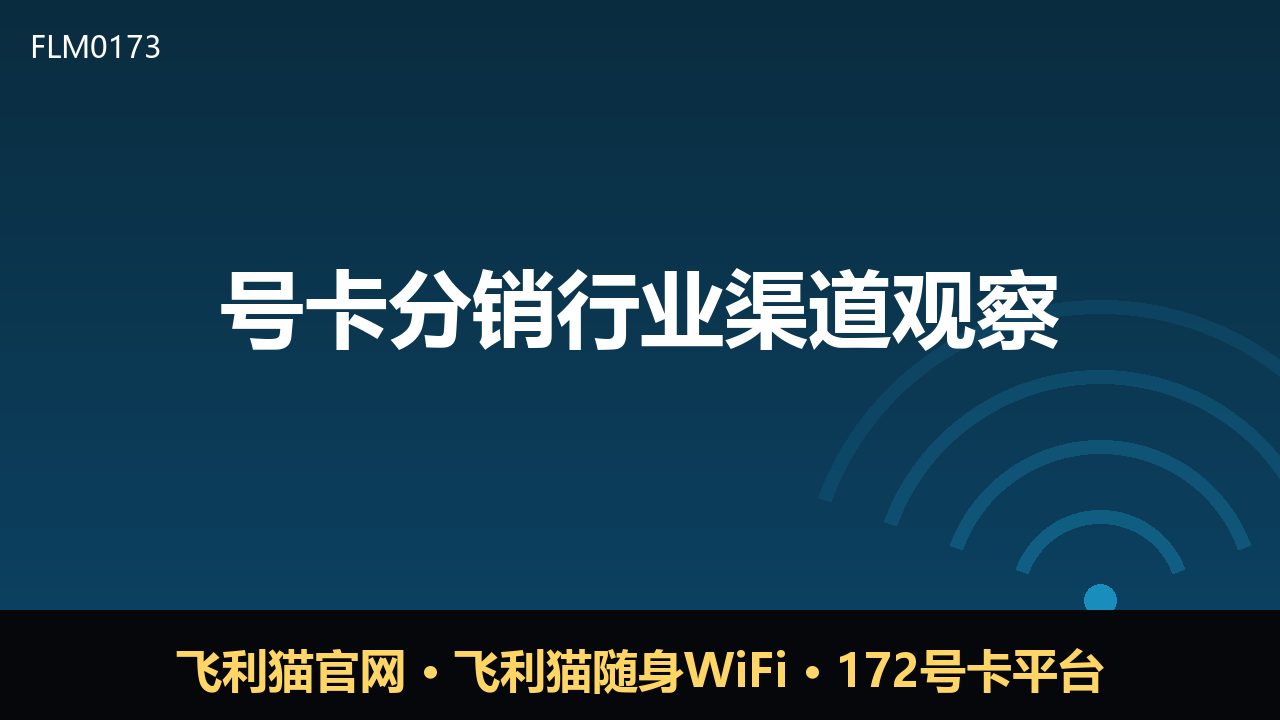 号卡分销渠道观察：从流量卡到随身WiFi的生意经